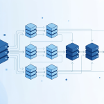 Data flow diagram with server stacks