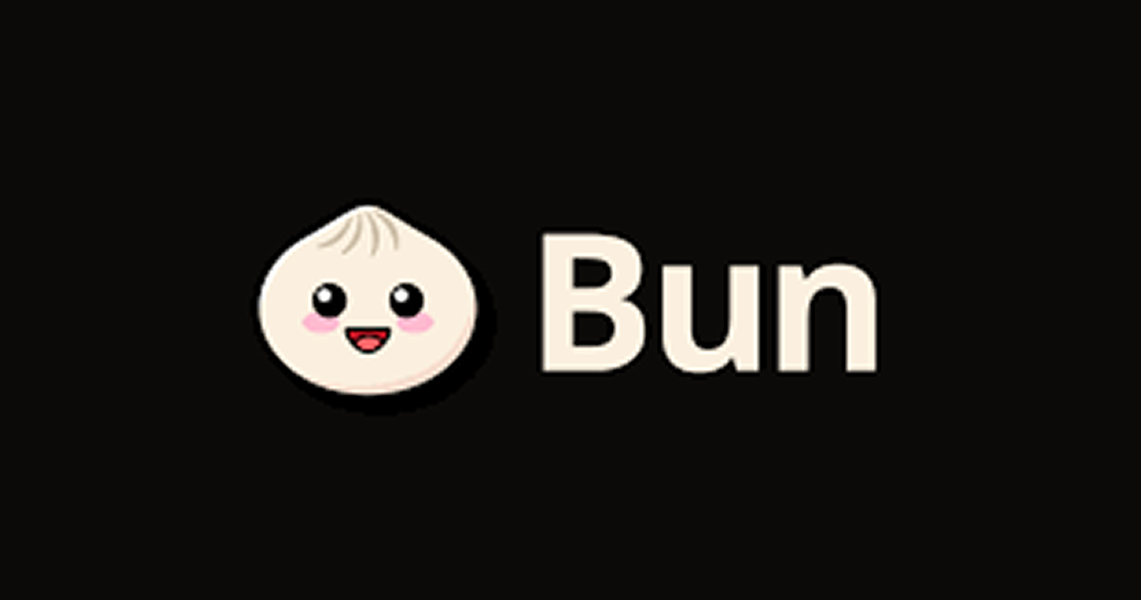 Cute bun character with text